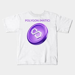 POLYGON (MATIC) cryptocurrency Kids T-Shirt